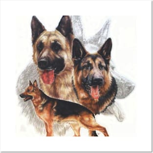 German Shepherd Posters and Art